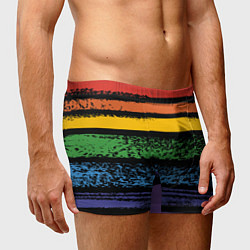Трусы-боксеры мужские Радуга, цвет: 3D-принт — фото 2