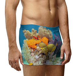 Трусы-боксеры мужские Морской мир, цвет: 3D-принт — фото 2
