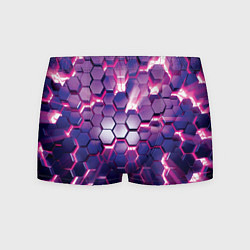 Трусы-боксеры мужские АБСТРАКЦИЯ СОТЫ, цвет: 3D-принт