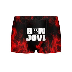 Трусы-боксеры мужские BON JOVI HAVE A NICE DAY FIRE ОГОНЬ, цвет: 3D-принт