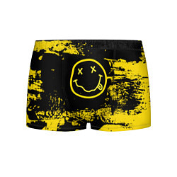 Трусы-боксеры мужские Нирвана Гранж Nirvana Smile, цвет: 3D-принт