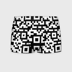 Трусы-боксеры мужские Qr codeкуаркод, цвет: 3D-принт