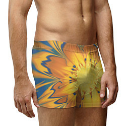 Трусы-боксеры мужские Солнечный цветок Абстракция 535-332-32, цвет: 3D-принт — фото 2