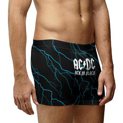 Трусы-боксеры мужские ACDC - Молнии, цвет: 3D-принт — фото 2