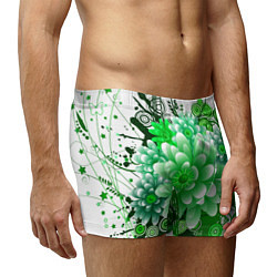 Трусы-боксеры мужские Яркая пышная летняя зелень, цвет: 3D-принт — фото 2