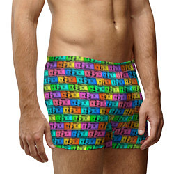 Трусы-боксеры мужские Разноцветные Доллары, цвет: 3D-принт — фото 2