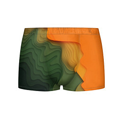 Трусы-боксеры мужские Зеленые дюны, цвет: 3D-принт