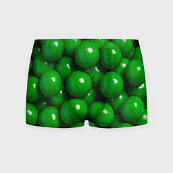 Мужские трусы Крупный зеленый горошек