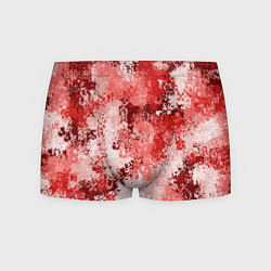 Трусы-боксеры мужские Спортивный камуфляж Пикси - Гранат, цвет: 3D-принт