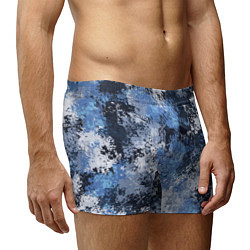 Трусы-боксеры мужские Спортивный камуфляж Пикси - Черника, цвет: 3D-принт — фото 2