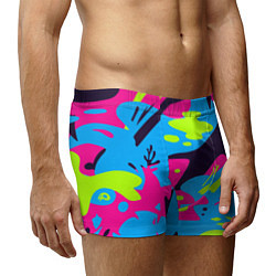 Трусы-боксеры мужские Color abstract pattern Summer, цвет: 3D-принт — фото 2