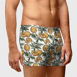 Трусы-боксеры мужские Узор из тропических апельсинов, цвет: 3D-принт — фото 2