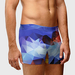 Трусы-боксеры мужские Абстрактный цветной узор из треугольников Abstract, цвет: 3D-принт — фото 2