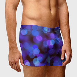 Трусы-боксеры мужские Фиолетовые блики боке, цвет: 3D-принт — фото 2
