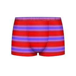 Трусы-боксеры мужские Striped pattern мягкие размытые полосы красные фио, цвет: 3D-принт