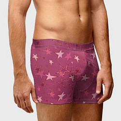 Трусы-боксеры мужские Terracotta Star Pattern, цвет: 3D-принт — фото 2