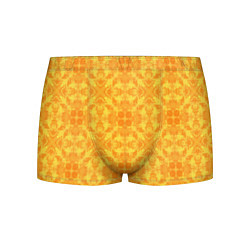 Трусы-боксеры мужские Желтый абстрактный летний орнамент, цвет: 3D-принт