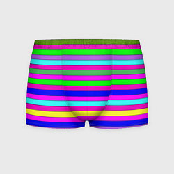 Мужские трусы Multicolored neon bright stripes