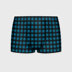 Мужские трусы Black and blue plaid