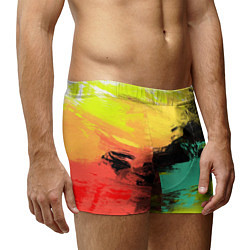 Трусы-боксеры мужские Яркий красочный гранж, цвет: 3D-принт — фото 2