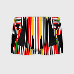 Мужские трусы Геометрические цветные фигуры полосы geometry