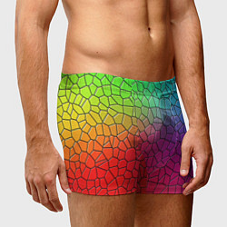 Трусы-боксеры мужские Разноцветное витражное стекло, цвет: 3D-принт — фото 2