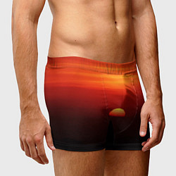 Трусы-боксеры мужские Кавказский восход, цвет: 3D-принт — фото 2