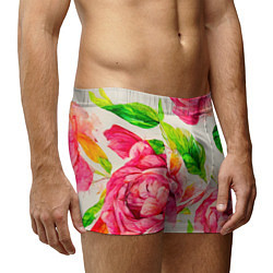 Трусы-боксеры мужские Яркие выразительные розы, цвет: 3D-принт — фото 2