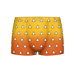 Трусы-боксеры мужские Оранжевое кимоно с треугольниками - Зеницу клинок, цвет: 3D-принт