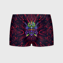 Трусы-боксеры мужские Разноцветный Самурай, цвет: 3D-принт