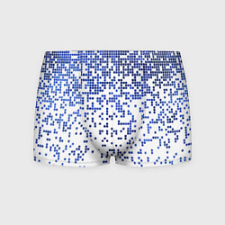 Трусы-боксеры мужские Пиксельный минималистический паттерн, цвет: 3D-принт