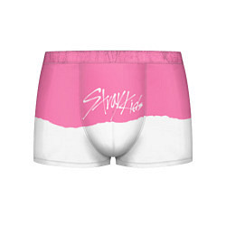 Трусы-боксеры мужские Stray Kids pink and white, цвет: 3D-принт