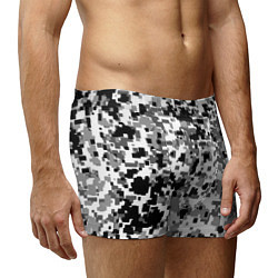 Трусы-боксеры мужские Городской пиксель камуфляж, цвет: 3D-принт — фото 2