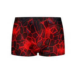 Трусы-боксеры мужские Кристаллы в красных нитях, цвет: 3D-принт