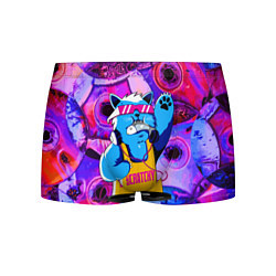 Трусы-боксеры мужские DJ Scratchy in pink glasses, цвет: 3D-принт
