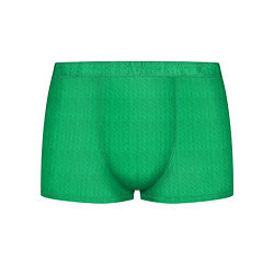 Трусы-боксеры мужские Зеленый вязаный свитер, цвет: 3D-принт