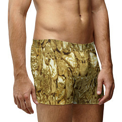 Трусы-боксеры мужские Золотая кожа, цвет: 3D-принт — фото 2