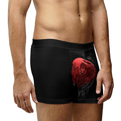 Трусы-боксеры мужские Рюк и красное яблоко, цвет: 3D-принт — фото 2