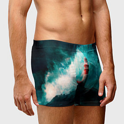 Трусы-боксеры мужские Бушующее море, цвет: 3D-принт — фото 2