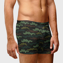 Трусы-боксеры мужские Камуфляж хакки, цвет: 3D-принт — фото 2