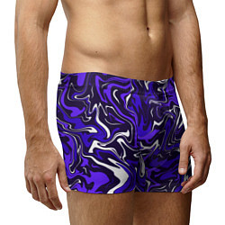 Трусы-боксеры мужские Фиолетовая абстракция, цвет: 3D-принт — фото 2