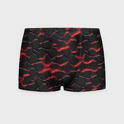 Трусы-боксеры мужские Красный неон и плиты, цвет: 3D-принт