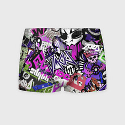 Трусы-боксеры мужские Рок тематика, цвет: 3D-принт
