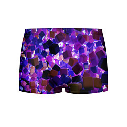 Трусы-боксеры мужские Разноцветные воздушные кубики, цвет: 3D-принт