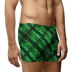 Трусы-боксеры мужские Яркие зеленые точки, цвет: 3D-принт — фото 2