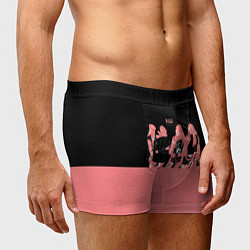 Трусы-боксеры мужские BLACK PINK на черно-розовом, цвет: 3D-принт — фото 2