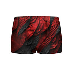 Трусы-боксеры мужские Red black texture, цвет: 3D-принт