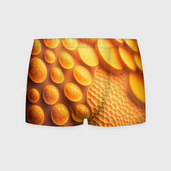 Трусы-боксеры мужские Оранжевые круглые плиты, цвет: 3D-принт