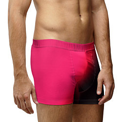 Трусы-боксеры мужские Градиент ярко-розовый, цвет: 3D-принт — фото 2
