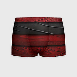 Трусы-боксеры мужские Black red texture, цвет: 3D-принт